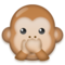 Speak-No-Evil Monkey emoji on LG